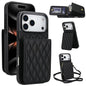 YM015 Crossbody Rhombic Card Bag RFID Phone Case