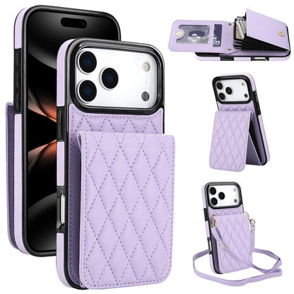 YM015 Crossbody Rhombic Card Bag RFID Phone Case