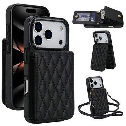 YM015 Crossbody Rhombic Card Bag RFID Phone Case