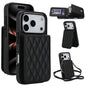 YM015 Crossbody Rhombic Card Bag RFID Phone Case