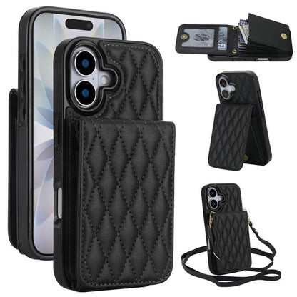 YM015 Crossbody Rhombic Card Bag RFID Phone Case