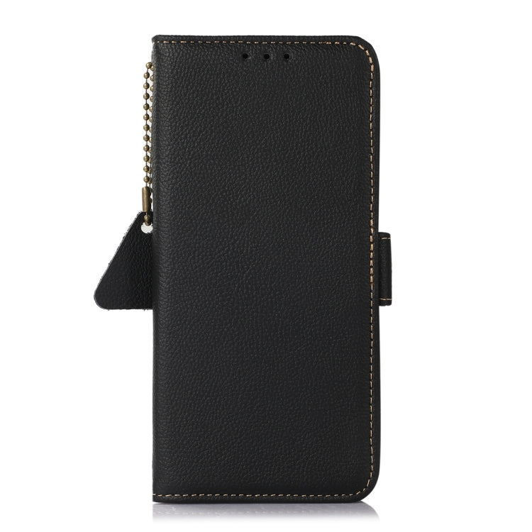 Side-Magnetic TJ Genuine Leather RFID Phone Case, For iPhone 16 Pro Max, For iPhone 16 Pro, For iPhone 16 Plus, For iPhone 16, iPhone 16e