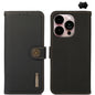 KHAZNEH Custer Genuine Leather RFID Phone Case, For iPhone 16e / 17e, For iPhone 17 Pro Max, For iPhone 17 Pro, For iPhone 17, For iPhone Air, For iPhone 16 Pro Max, For iPhone 16 Pro, For iPhone 16 Plus