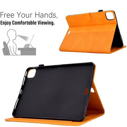 Rhombus Embossed Leather Tablet Case