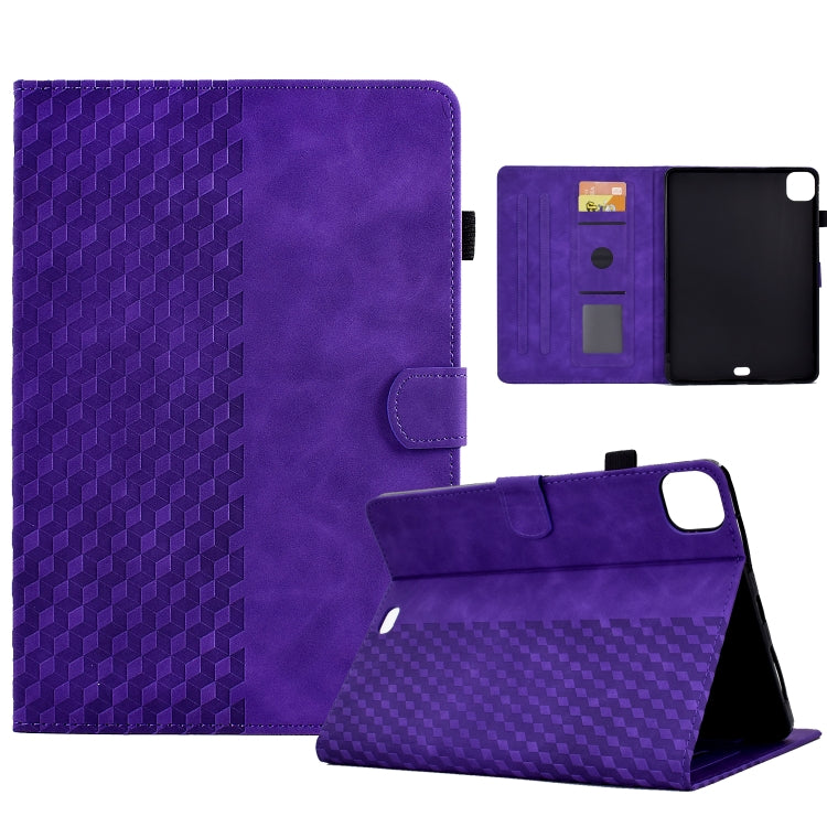 Rhombus Embossed Leather Tablet Case, For iPad Pro 11 2025 / 2024