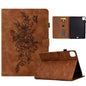 Peony Butterfly Embossed Leather Smart Tablet Case