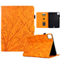 Fortune Tree Embossed Leather Smart Tablet Case, For iPad Pro 11 2025 / 2024