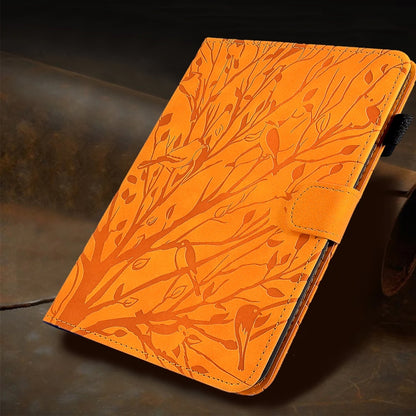Fortune Tree Embossed Leather Smart Tablet Case, For iPad Pro 11 2025 / 2024