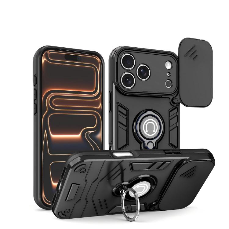 Camshield Ring Holder Phone Case, For iPhone 18 Pro / 17 Pro, For iPhone 18 Pro Max / 17 Pro Max, For iPhone 17, For iPhone Air, For iPhone 15 Pro Max, For iPhone 15 Pro, For iPhone 15 Plus, For iPhone 15