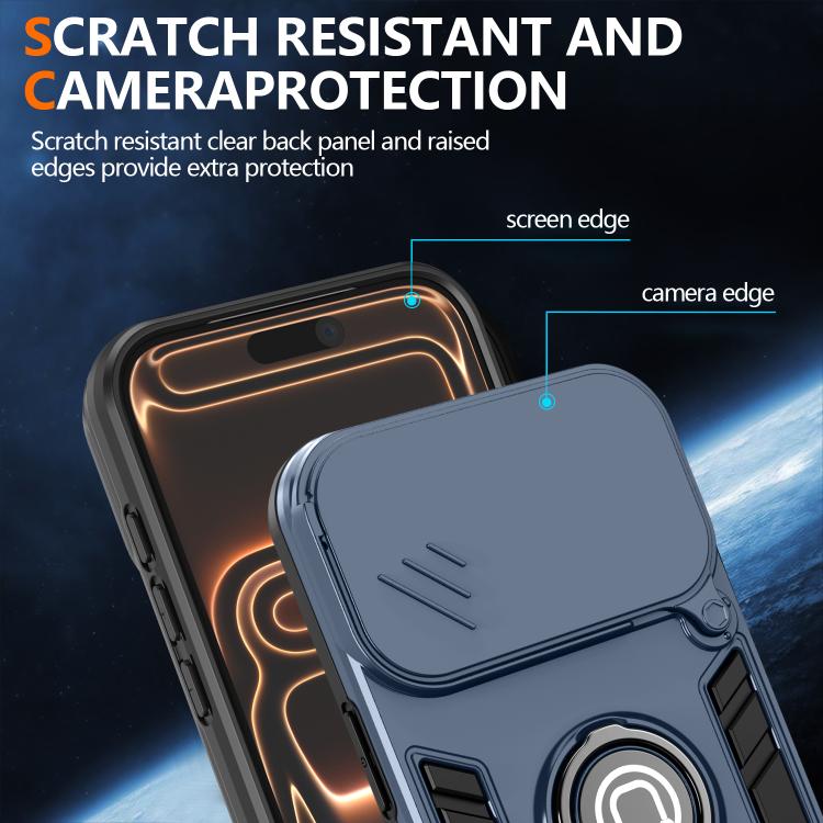 Camshield Ring Holder Phone Case, For iPhone 18 Pro / 17 Pro, For iPhone 18 Pro Max / 17 Pro Max, For iPhone 17, For iPhone Air, For iPhone 15 Pro Max, For iPhone 15 Pro, For iPhone 15 Plus, For iPhone 15