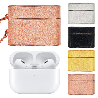 Cylindrical Glitter Leather Texture Bluetooth Earphone Protective Case, For AirPods 4, For AirPods Pro 2, For AirPods 3, For AirPods Pro, For AirPods 2 / 1