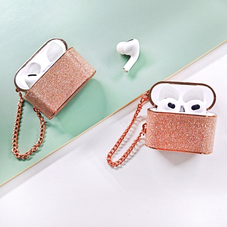 Cylindrical Glitter Leather Texture Bluetooth Earphone Protective Case