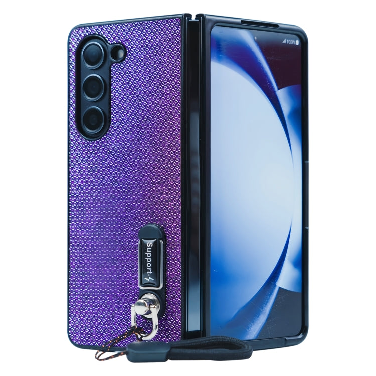 Three Parts Flash Diamond Fold PC Phone Case with Lanyard, For Samsung Galaxy Z Flip6 / Flip7 FE, For Samsung Galaxy Z Fold6 5G, For Samsung Galaxy Z Fold5, For Samsung Galaxy Z Flip5