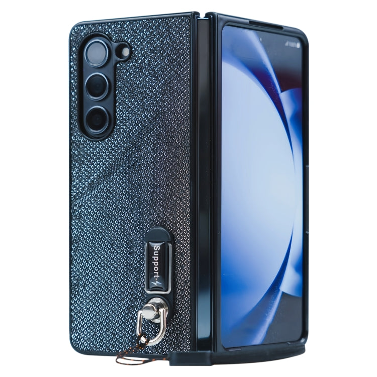 Three Parts Flash Diamond Fold PC Phone Case with Lanyard, For Samsung Galaxy Z Flip6 / Flip7 FE, For Samsung Galaxy Z Fold6 5G, For Samsung Galaxy Z Fold5, For Samsung Galaxy Z Flip5