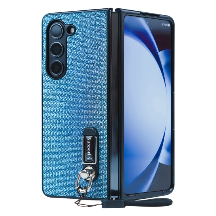 Three Parts Flash Diamond Fold PC Phone Case with Lanyard, For Samsung Galaxy Z Flip6 / Flip7 FE, For Samsung Galaxy Z Fold6 5G, For Samsung Galaxy Z Fold5, For Samsung Galaxy Z Flip5