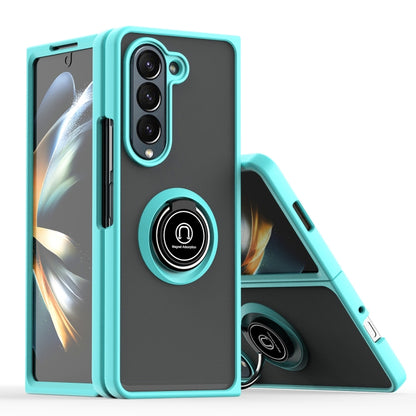 Q Shadow 1 Series TPU + PC Phone Case with Ring, For Samsung Galaxy Z Fold7, For Samsung Galaxy Z Fold6, For Samsung Galaxy Z Fold5