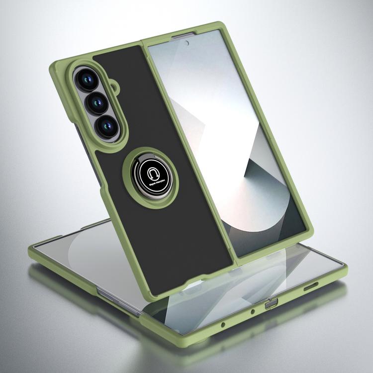 Q Shadow 1 Series TPU + PC Phone Case with Ring, For Samsung Galaxy Z Fold7, For Samsung Galaxy Z Fold6, For Samsung Galaxy Z Fold5