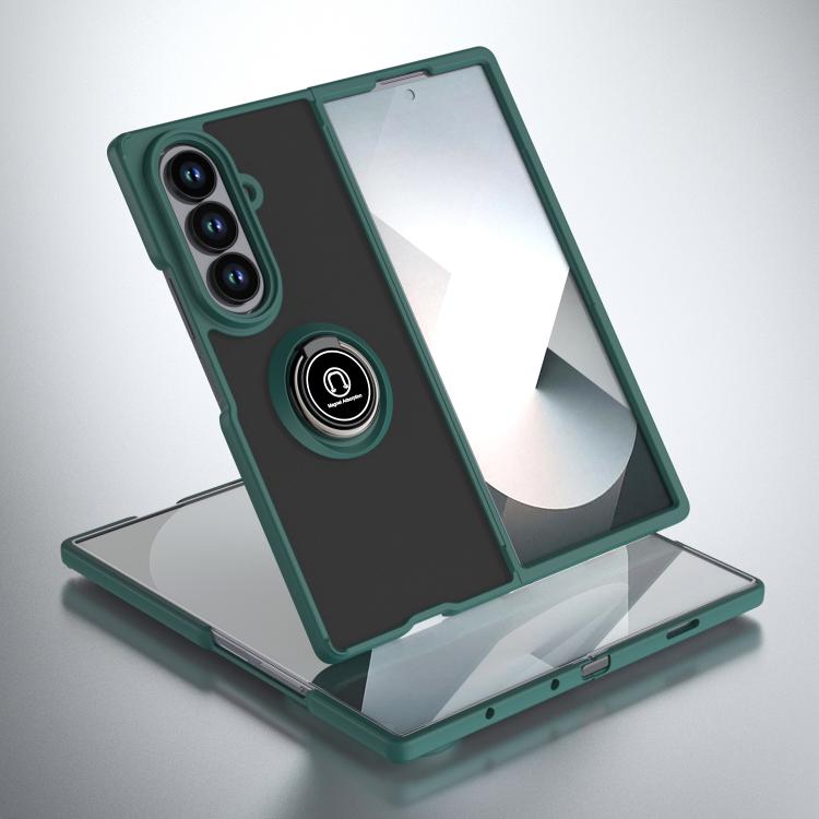 Q Shadow 1 Series TPU + PC Phone Case with Ring, For Samsung Galaxy Z Fold7, For Samsung Galaxy Z Fold6, For Samsung Galaxy Z Fold5