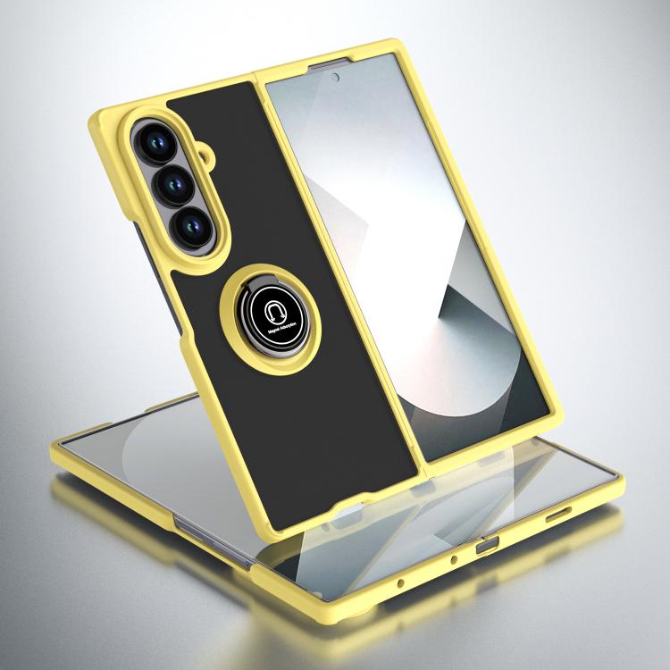 Q Shadow 1 Series TPU + PC Phone Case with Ring, For Samsung Galaxy Z Fold7, For Samsung Galaxy Z Fold6, For Samsung Galaxy Z Fold5