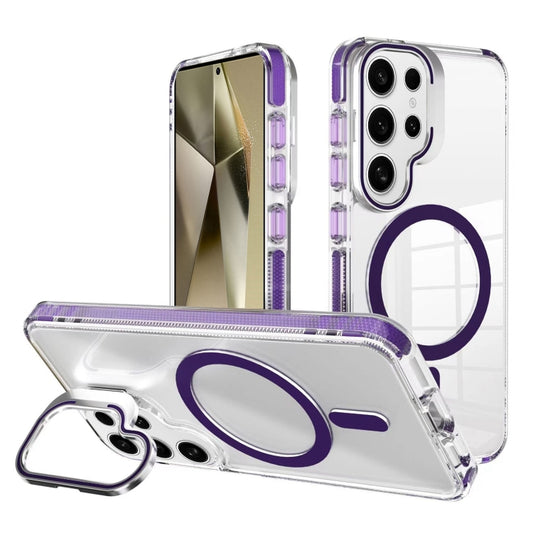 J2 High Transparent MagSafe Magnetic Frame Holder Phone Case