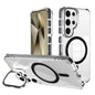 J2 High Transparent MagSafe Magnetic Frame Holder Phone Case