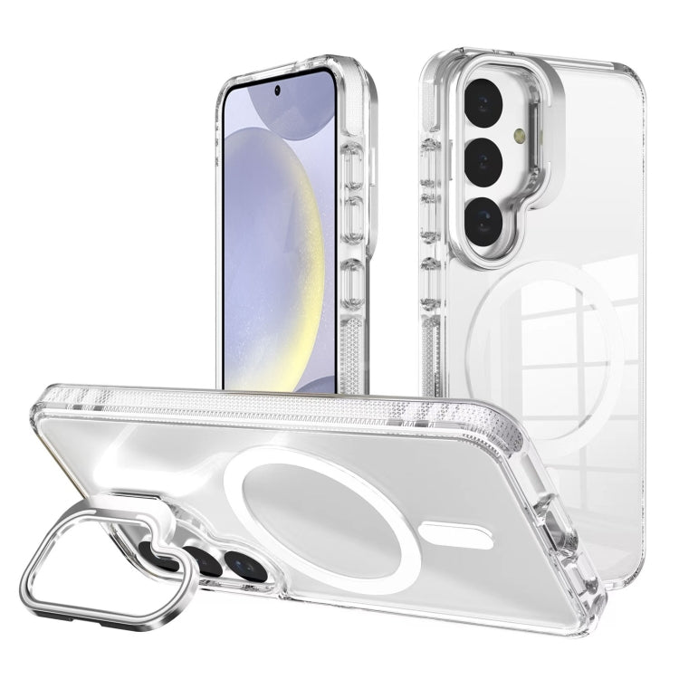 J2 High Transparent MagSafe Magnetic Frame Holder Phone Case