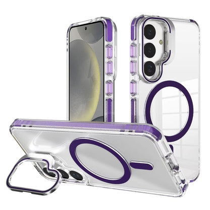 J2 High Transparent MagSafe Magnetic Frame Holder Phone Case