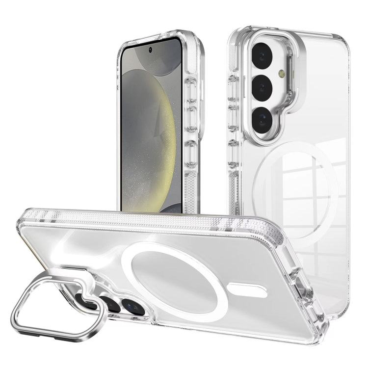 J2 High Transparent MagSafe Magnetic Frame Holder Phone Case