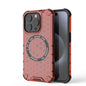 Honeycomb Magnetic Ring Shockproof Phone Case, For iPhone 16, For iPhone 15 Pro Max, For iPhone 15 Pro, For iPhone 15 Plus