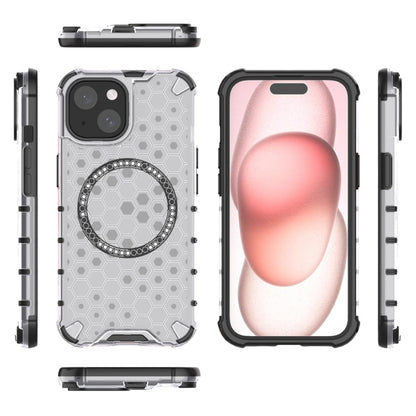 Honeycomb Magnetic Ring Shockproof Phone Case, For iPhone 15, For iPhone 14 Plus, For iPhone 14, For iPhone 14 Pro