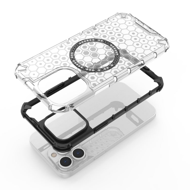 Honeycomb Magnetic Ring Shockproof Phone Case