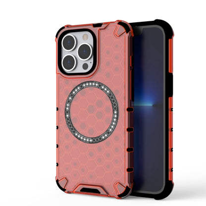 Honeycomb Magnetic Ring Shockproof Phone Case