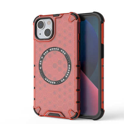 Honeycomb Magnetic Ring Shockproof Phone Case