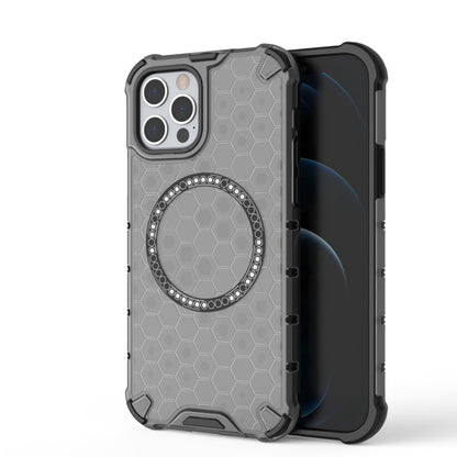 Honeycomb Magnetic Ring Shockproof Phone Case, For iPhone 12 / 12 Pro, For iPhone 12 Pro Max, For iPhone 11 Pro Max, For iPhone 11