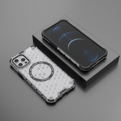 Honeycomb Magnetic Ring Shockproof Phone Case, For iPhone 12 / 12 Pro, For iPhone 12 Pro Max, For iPhone 11 Pro Max, For iPhone 11