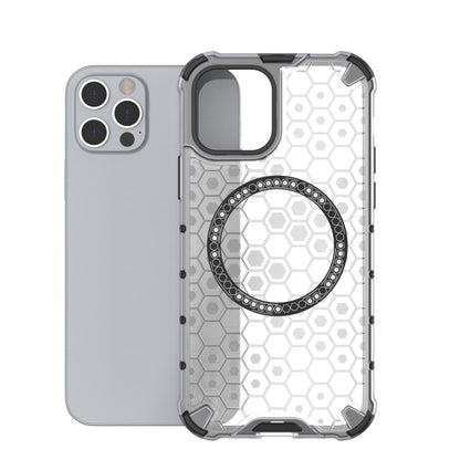 Honeycomb Magnetic Ring Shockproof Phone Case, For iPhone 12 / 12 Pro, For iPhone 12 Pro Max, For iPhone 11 Pro Max, For iPhone 11