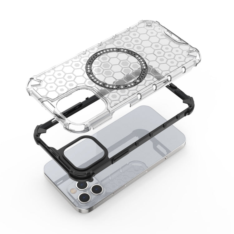 Honeycomb Magnetic Ring Shockproof Phone Case, For iPhone 12 / 12 Pro, For iPhone 12 Pro Max, For iPhone 11 Pro Max, For iPhone 11