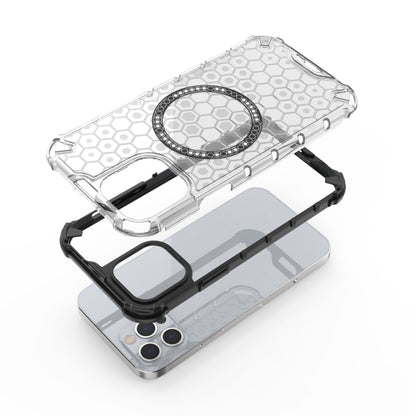 Honeycomb Magnetic Ring Shockproof Phone Case, For iPhone 12 / 12 Pro, For iPhone 12 Pro Max, For iPhone 11 Pro Max, For iPhone 11