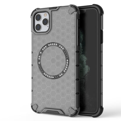 Honeycomb Magnetic Ring Shockproof Phone Case, For iPhone 12 / 12 Pro, For iPhone 12 Pro Max, For iPhone 11 Pro Max, For iPhone 11