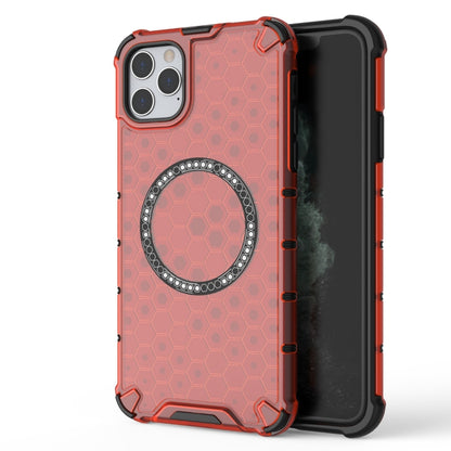 Honeycomb Magnetic Ring Shockproof Phone Case, For iPhone 12 / 12 Pro, For iPhone 12 Pro Max, For iPhone 11 Pro Max, For iPhone 11