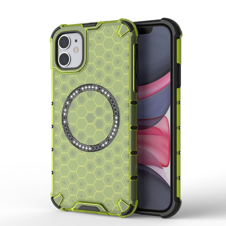 Honeycomb Magnetic Ring Shockproof Phone Case, For iPhone 12 / 12 Pro, For iPhone 12 Pro Max, For iPhone 11 Pro Max, For iPhone 11