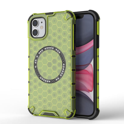 Honeycomb Magnetic Ring Shockproof Phone Case, For iPhone 12 / 12 Pro, For iPhone 12 Pro Max, For iPhone 11 Pro Max, For iPhone 11