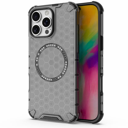 Honeycomb Magnetic Ring Shockproof Phone Case, For iPhone 17e / 16e, For iPhone 16 Pro Max, For iPhone 16 Pro, For iPhone 16 Plus