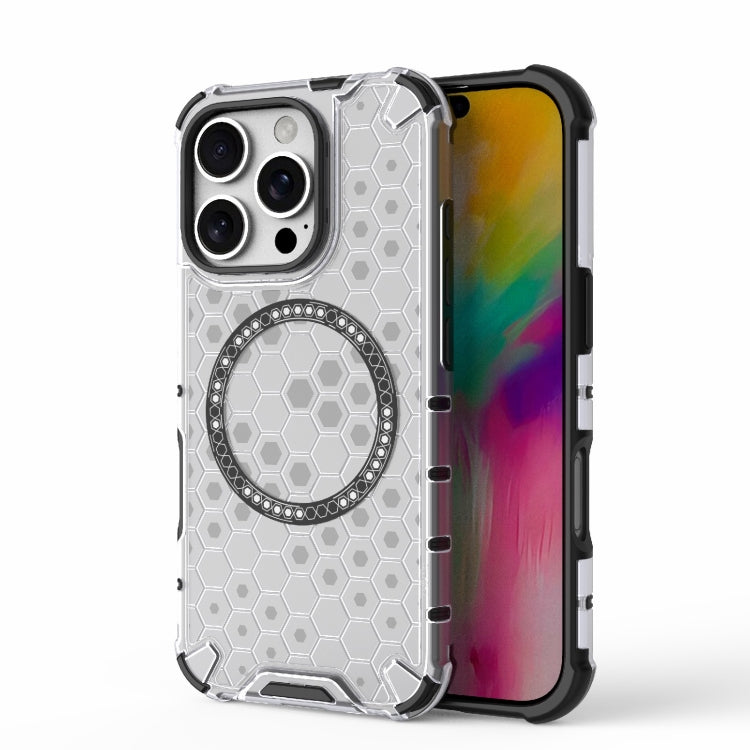 Honeycomb Magnetic Ring Shockproof Phone Case, For iPhone 17e / 16e, For iPhone 16 Pro Max, For iPhone 16 Pro, For iPhone 16 Plus