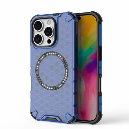 Honeycomb Magnetic Ring Shockproof Phone Case, For iPhone 17e / 16e, For iPhone 16 Pro Max, For iPhone 16 Pro, For iPhone 16 Plus