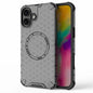 Honeycomb Magnetic Ring Shockproof Phone Case, For iPhone 17e / 16e, For iPhone 16 Pro Max, For iPhone 16 Pro, For iPhone 16 Plus