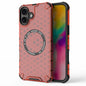 Honeycomb Magnetic Ring Shockproof Phone Case, For iPhone 17e / 16e, For iPhone 16 Pro Max, For iPhone 16 Pro, For iPhone 16 Plus