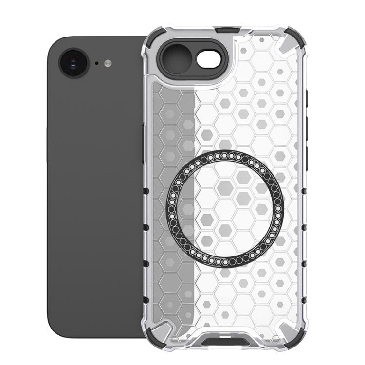 Honeycomb Magnetic Ring Shockproof Phone Case, For iPhone 17e / 16e, For iPhone 16 Pro Max, For iPhone 16 Pro, For iPhone 16 Plus