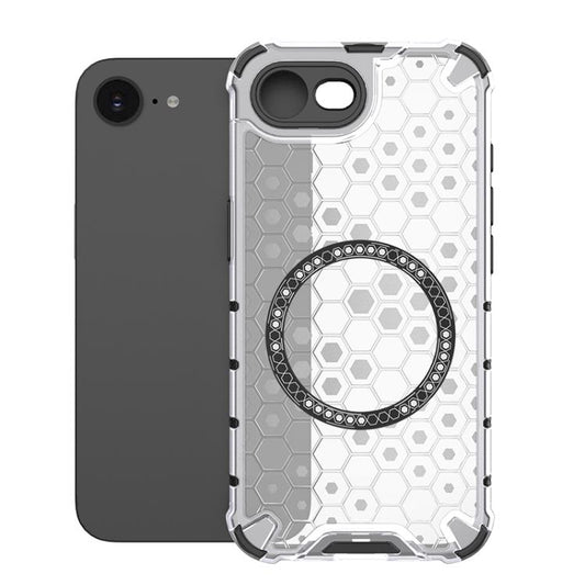 Honeycomb Magnetic Ring Shockproof Phone Case, For iPhone 17e / 16e, For iPhone 16 Pro Max, For iPhone 16 Pro, For iPhone 16 Plus
