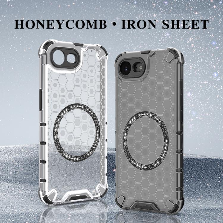 Honeycomb Magnetic Ring Shockproof Phone Case, For iPhone 17e / 16e, For iPhone 16 Pro Max, For iPhone 16 Pro, For iPhone 16 Plus